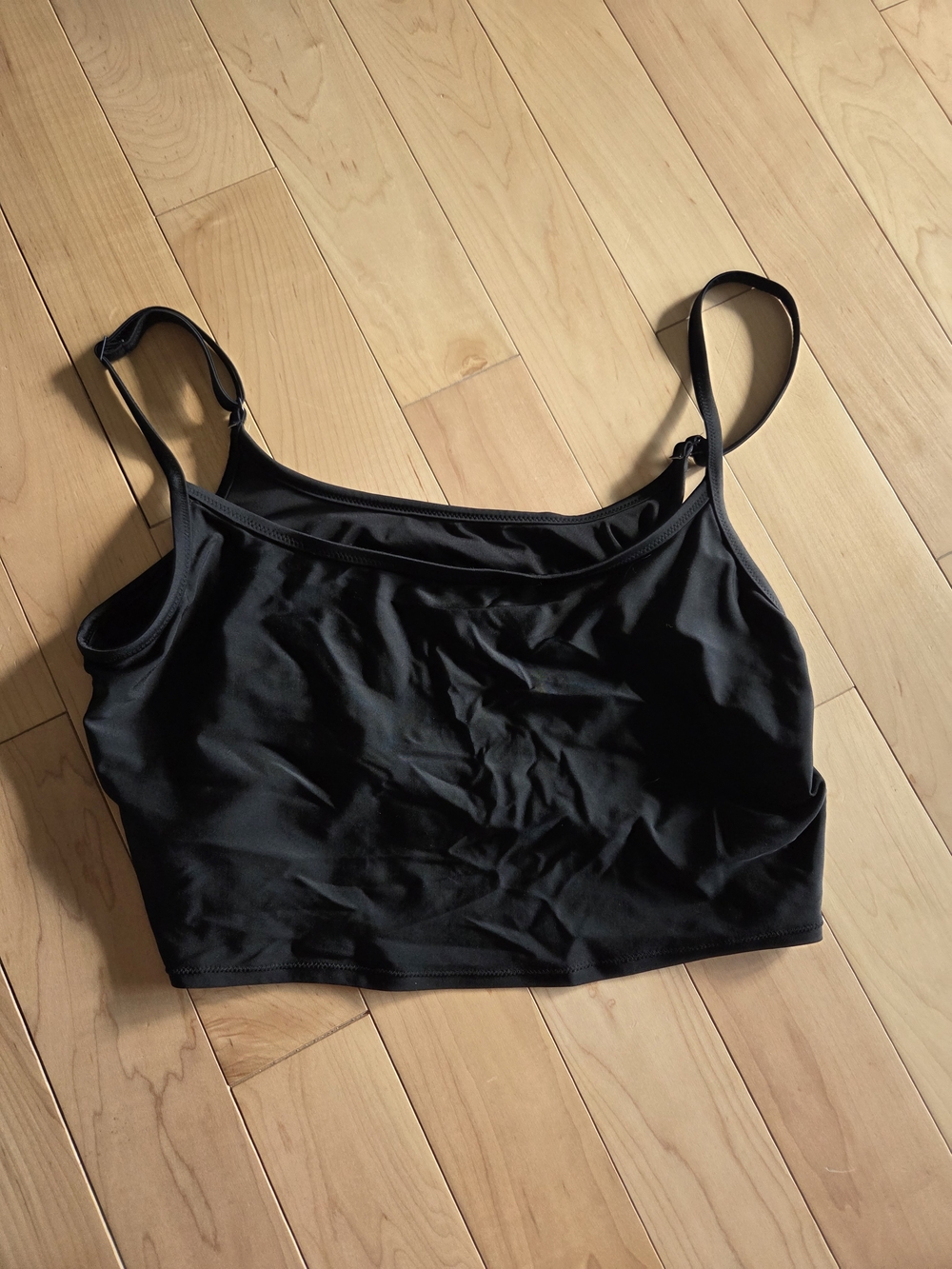 Aerie Black Scoop Swim Top Bikini